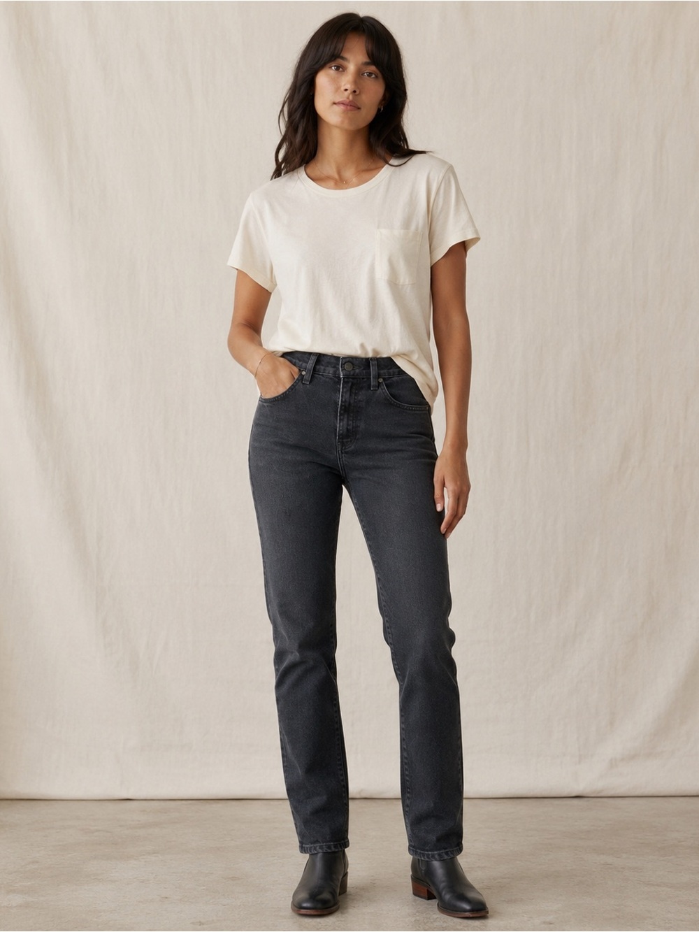 Imogene + Willie Size 28 Dark Wash Slim Straight Jeans Made in USA